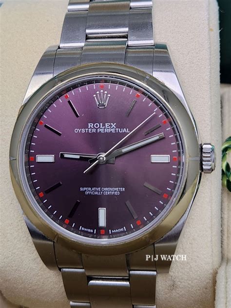 rolex oyster perpetual 114300 used|Rolex Oyster Perpetual red grape.